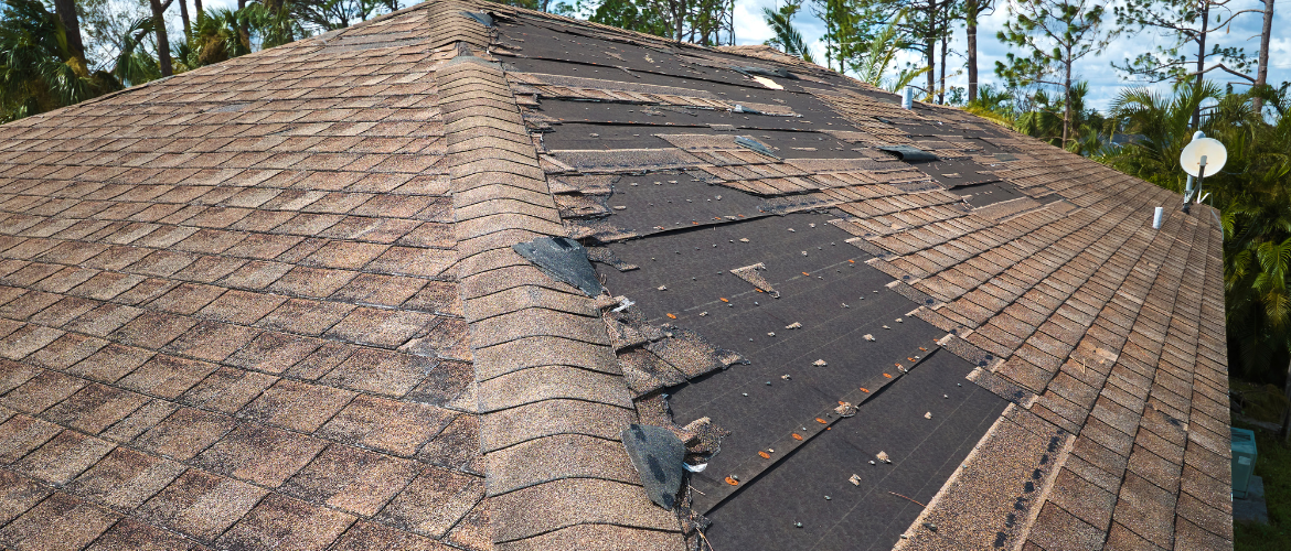 How to Repair Roof Shingles Blown Off By a Storm
