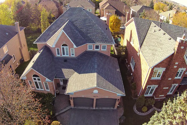 Cross gable roof