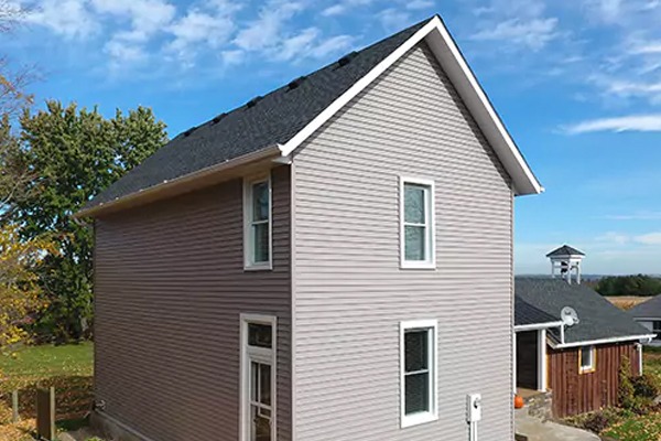 Open gable roof